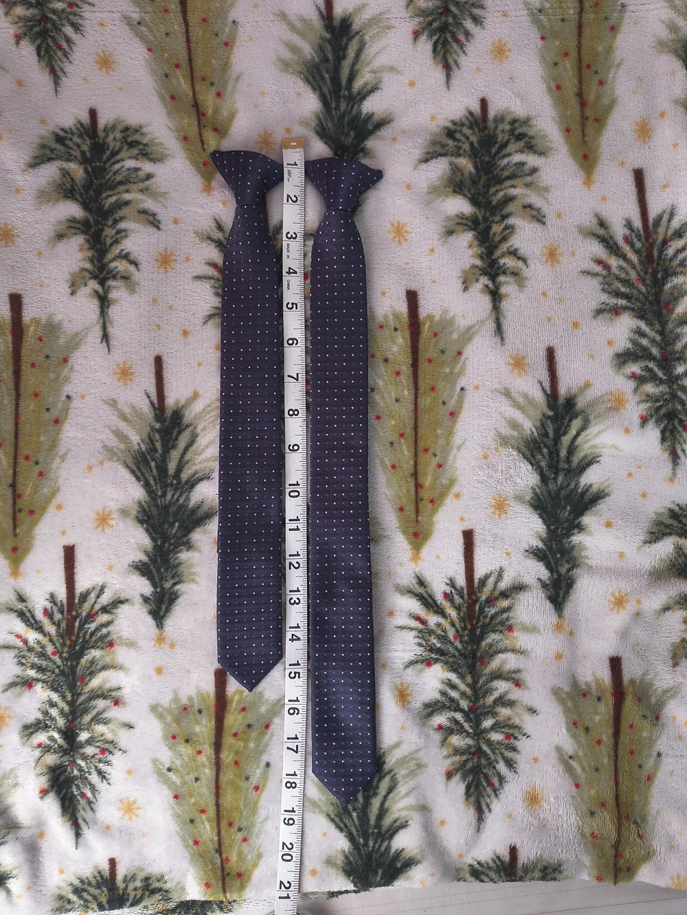 For Children See Photos For Measurements, Stafford Navy Blue Polka Dot Tie